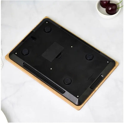 Bamboo digital kitchen scale set – kitchen lcd display 5kg capacity