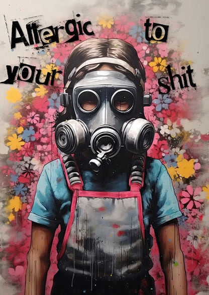 DecorBites™ Banksy Boy Girl Balloon Canvas Wall Art