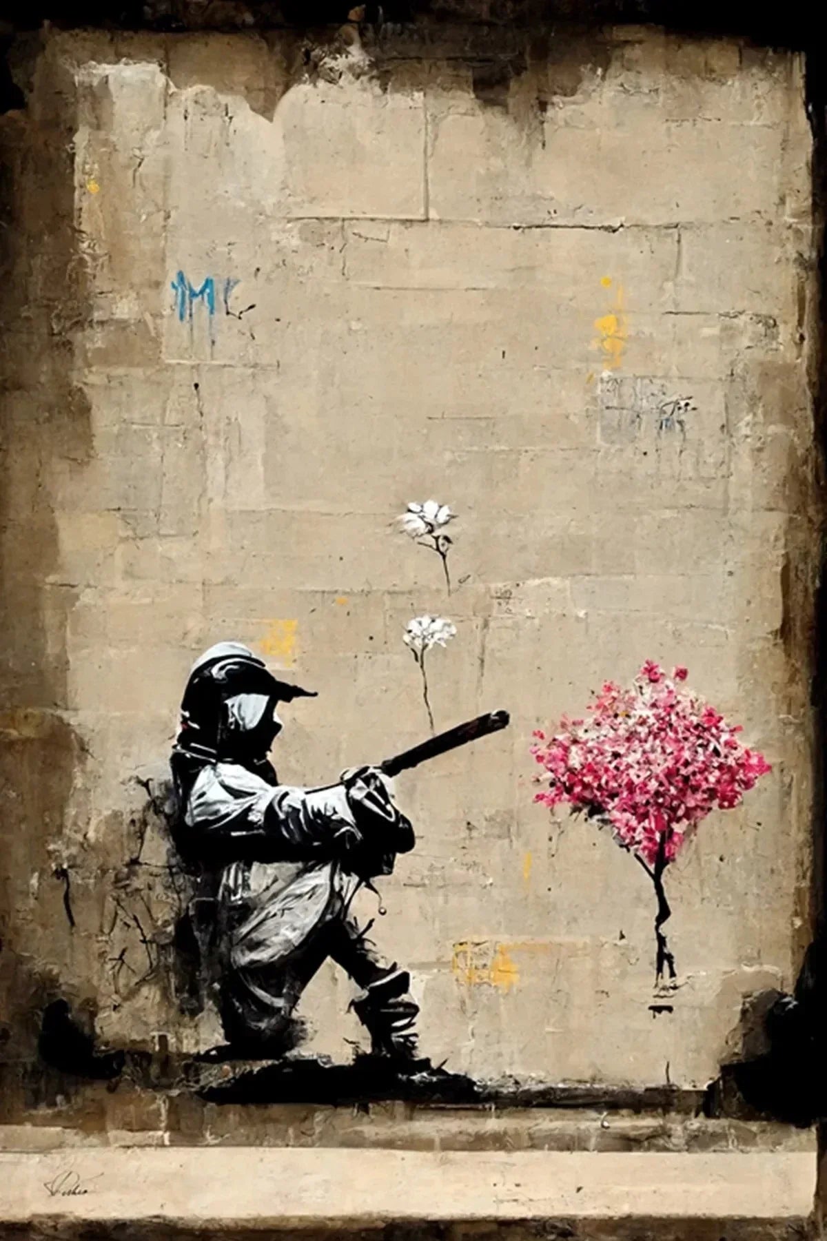 DecorBites™ Banksy Boy Girl Balloon Canvas Wall Art