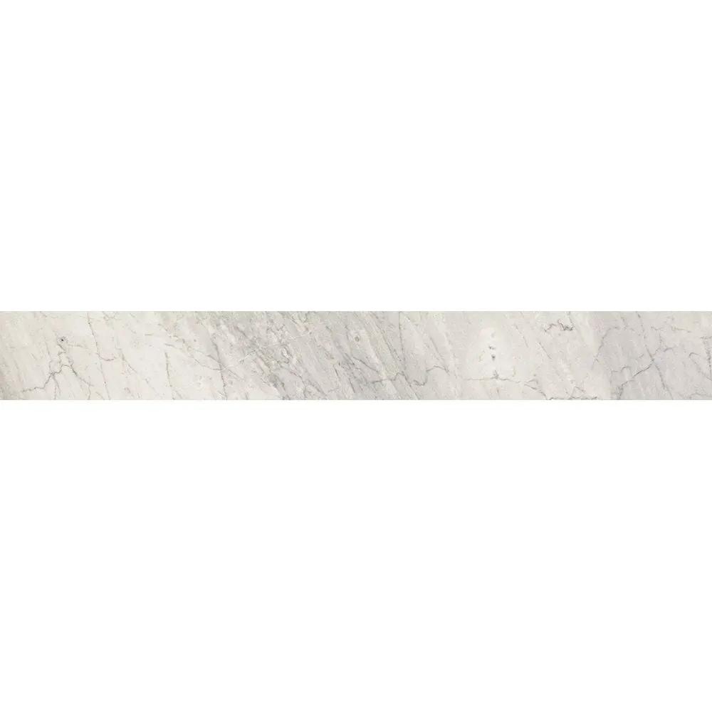 Bardiglio Gray Polished&amp;rectified Battiscopa Marble Look Porcelain Moldings 3x24