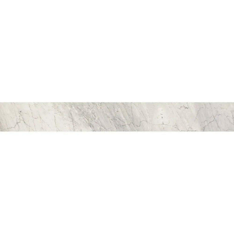 Bardiglio Gray Polished&amp;rectified Battiscopa Marble Look Porcelain Moldings 3x24