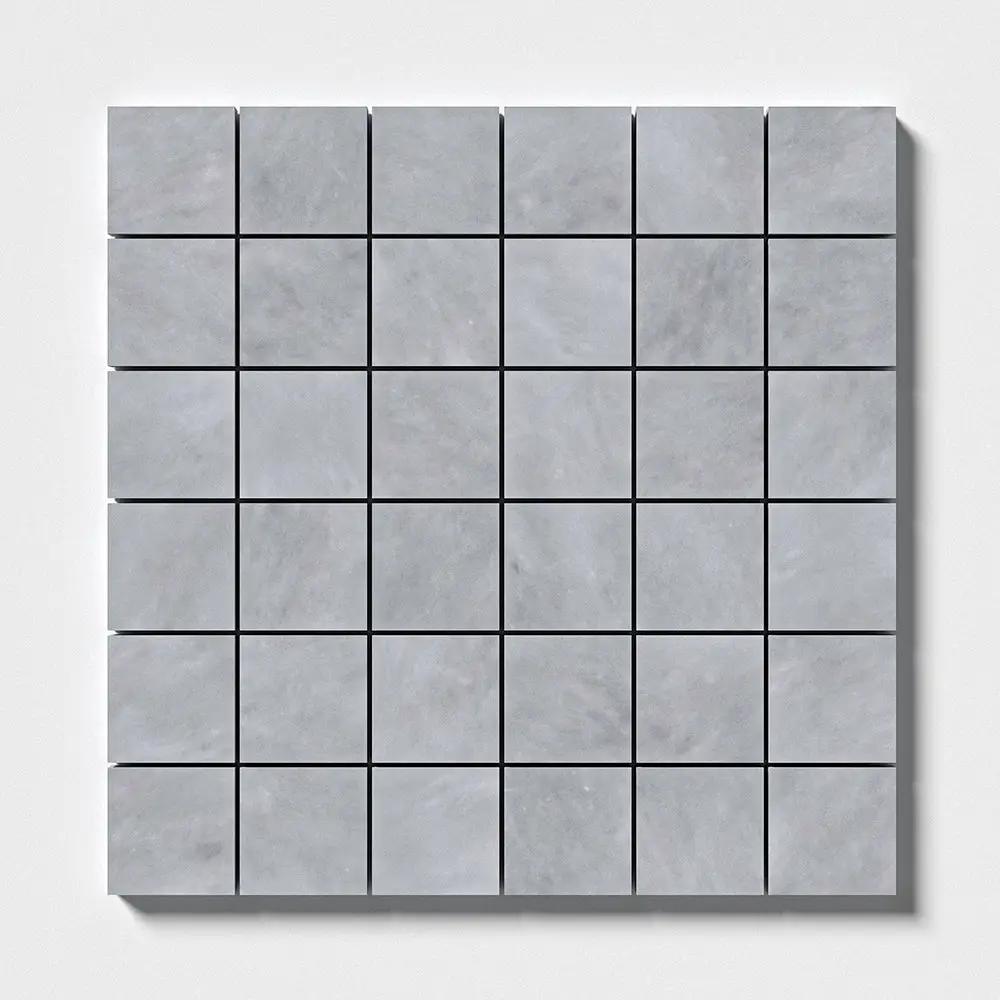 Bardiglio Light Honed 2x2 Marble Mosaics 12x12