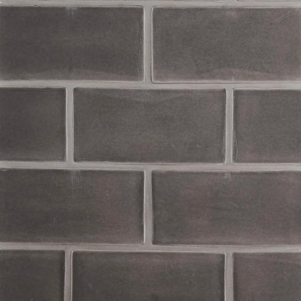 Coffee Glossy Subway Ceramic Tiles 3x6