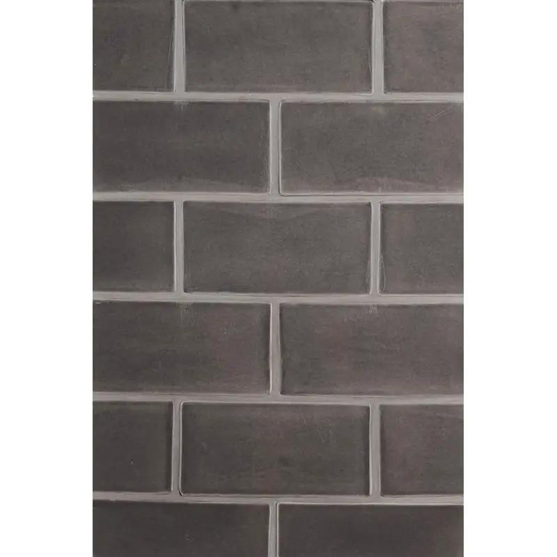 Coffee Glossy Subway Ceramic Tiles 3x6