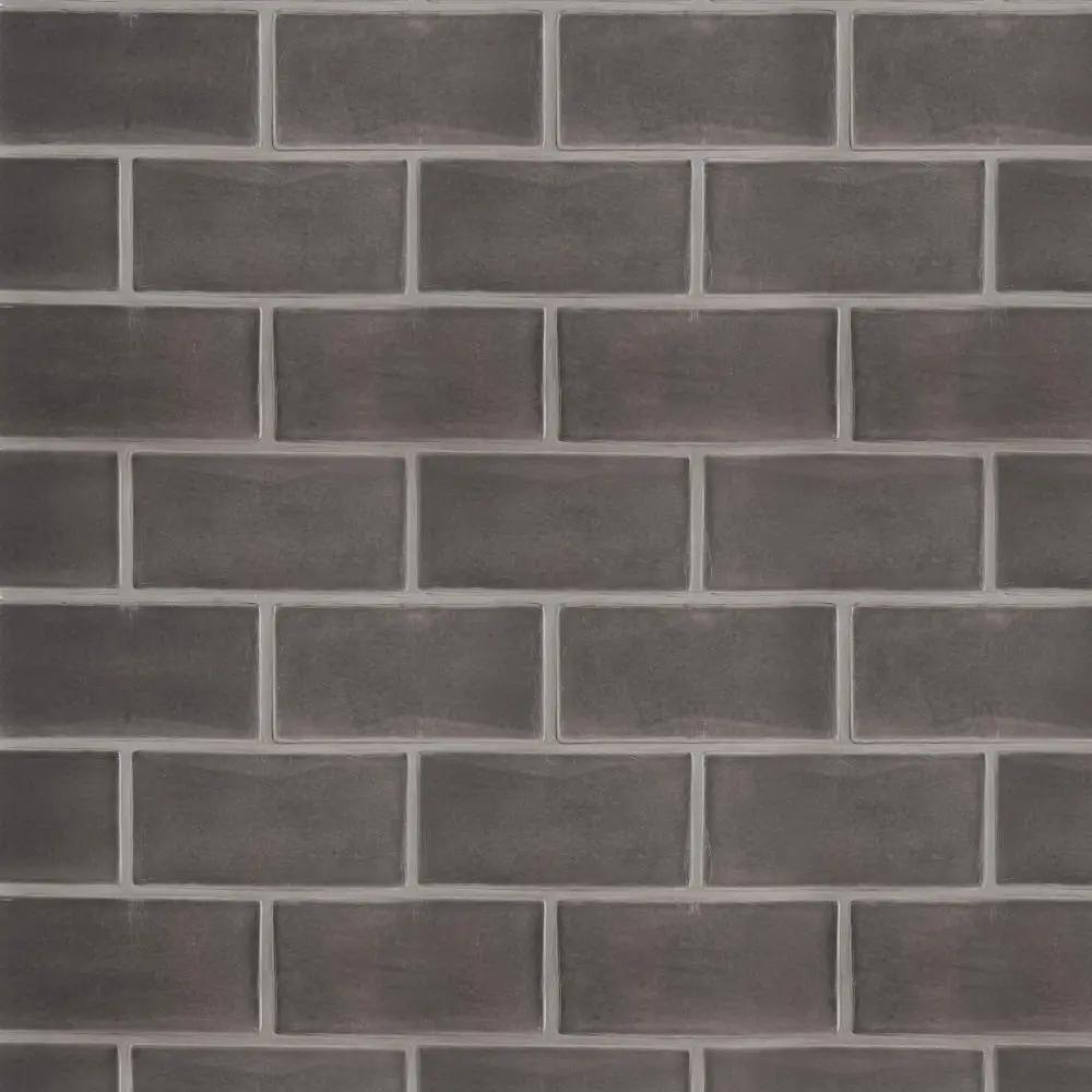 Coffee Glossy Subway Ceramic Tiles 3x6