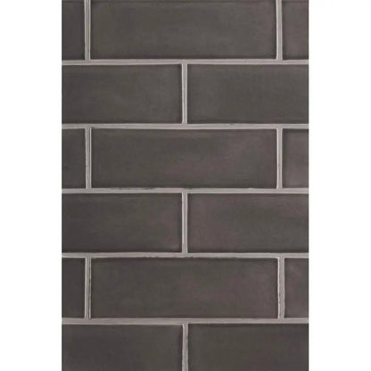 Coffee Glossy Subway Ceramic Tiles 3x9