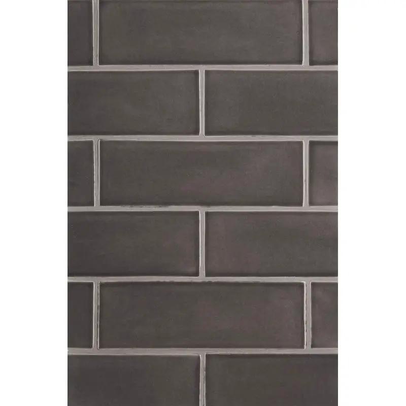 Coffee Glossy Subway Ceramic Tiles 3x9