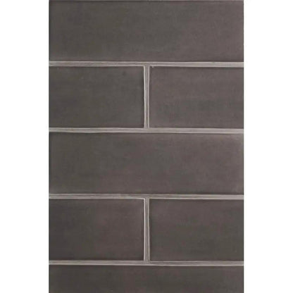 Coffee Glossy Subway Ceramic Tiles 4x12