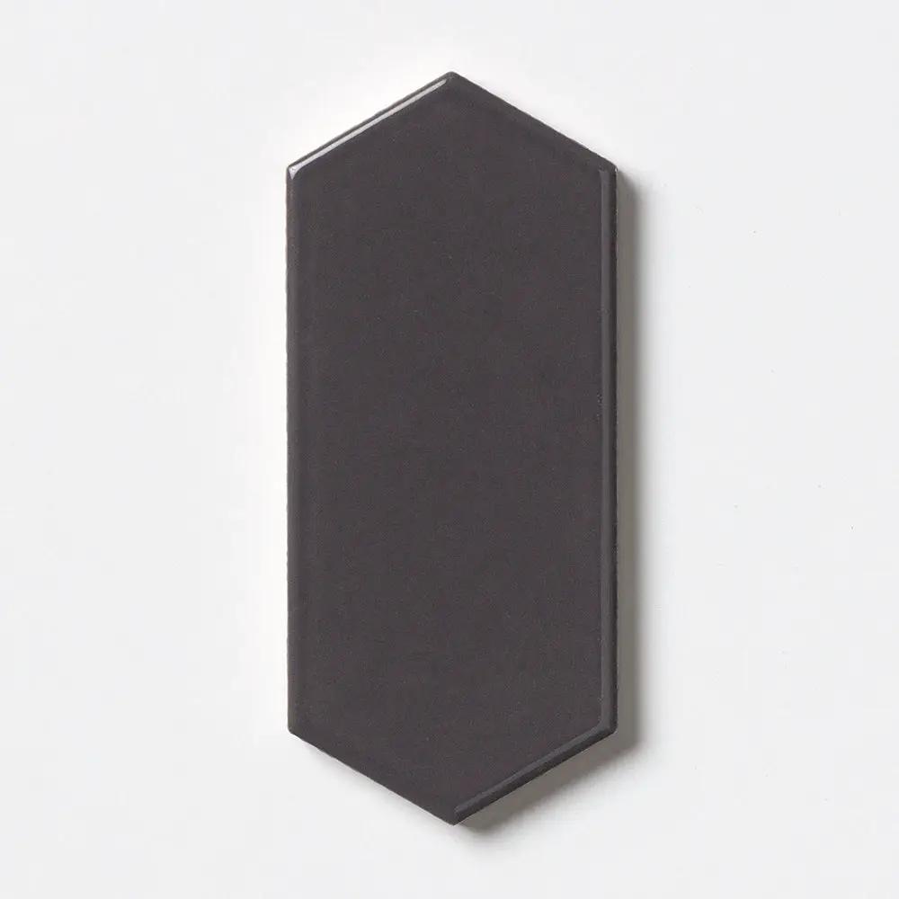 Coffee Glossy Picket Ceramic Tiles 3x6