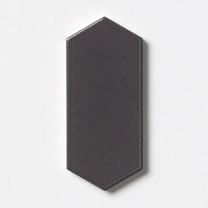 Coffee Glossy Picket Ceramic Tiles 3x6