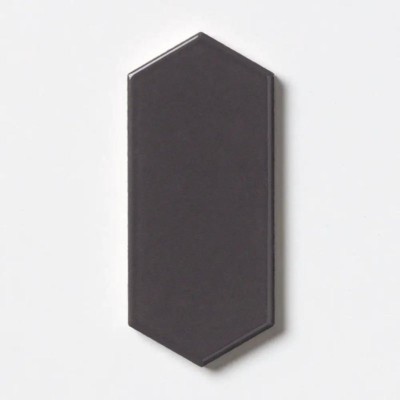 Coffee Glossy Picket Ceramic Tiles 3x6