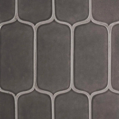 Coffee Glossy Tear Field Ceramic Tiles 3 5/8x8