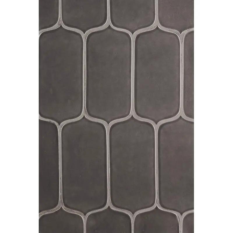 Coffee Glossy Tear Field Ceramic Tiles 3 5/8x8