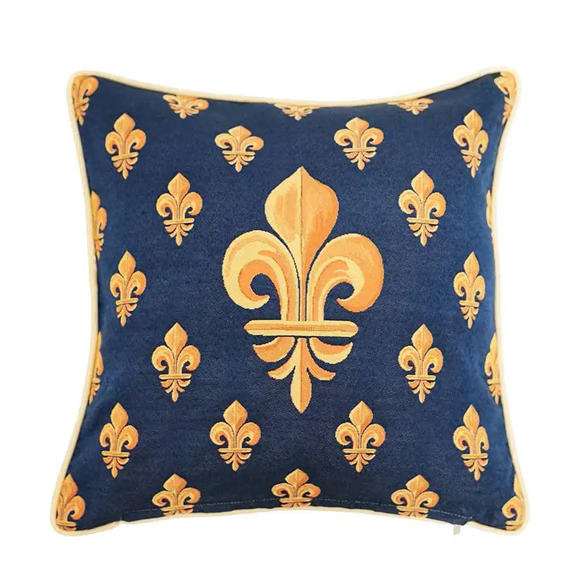 Baroque crown black & red velvet pillow cover living room decor