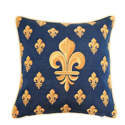 Baroque crown black & red velvet pillow cover living room decor