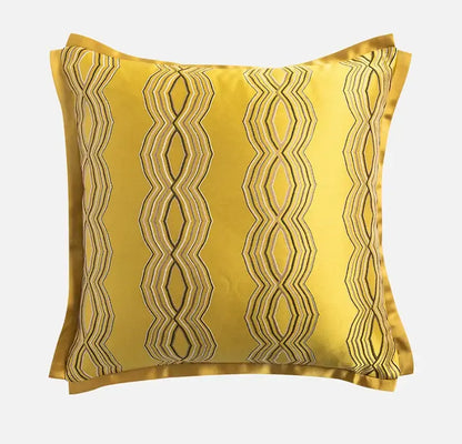 Baroque floral olive & gold cushion covers living room decor