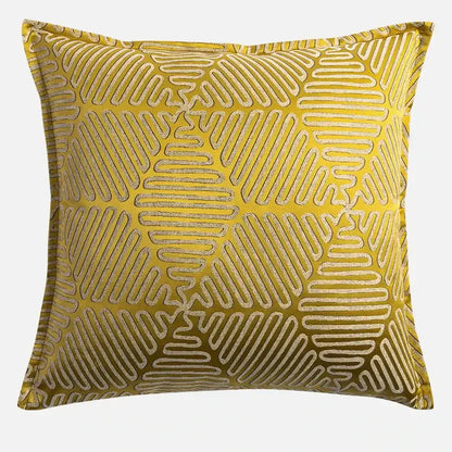 Baroque floral olive & gold cushion covers living room decor