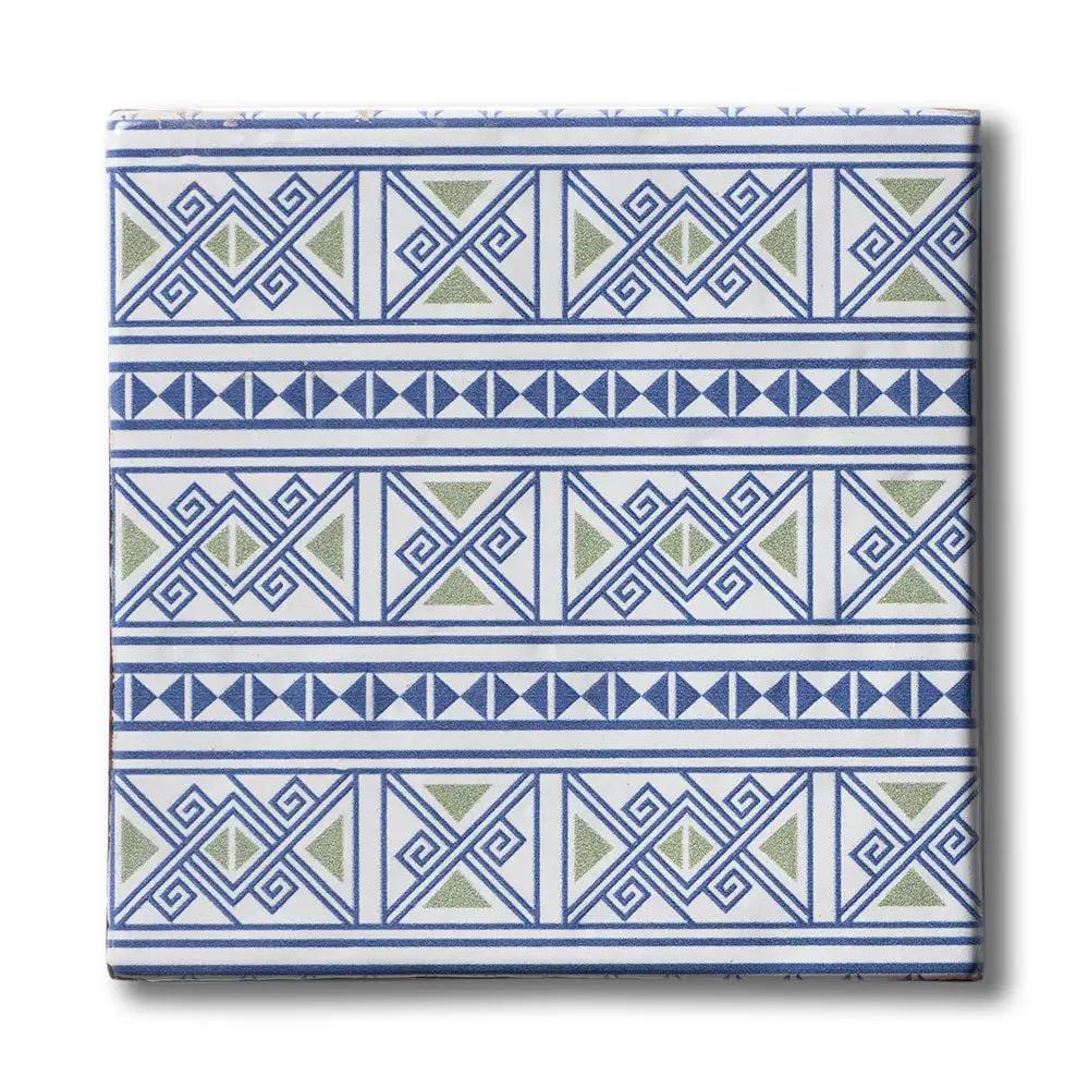 Indigo Wax Glazed Terracotta Tiles 6x6
