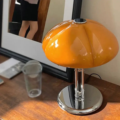 Bauhaus amber glass medieval table lamp for bedroom atmosphere