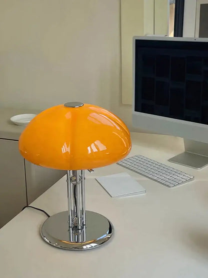 Bauhaus amber glass medieval table lamp for bedroom atmosphere