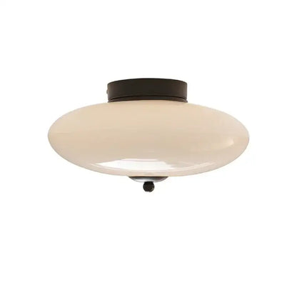 Bauhaus cream white glass ceiling lamp dining room led light