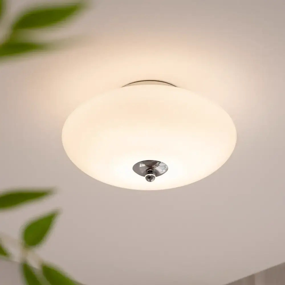 Bauhaus cream white glass ceiling lamp dining room led light
