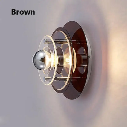 Bauhaus green and clear glass led wall sconces bedroom light