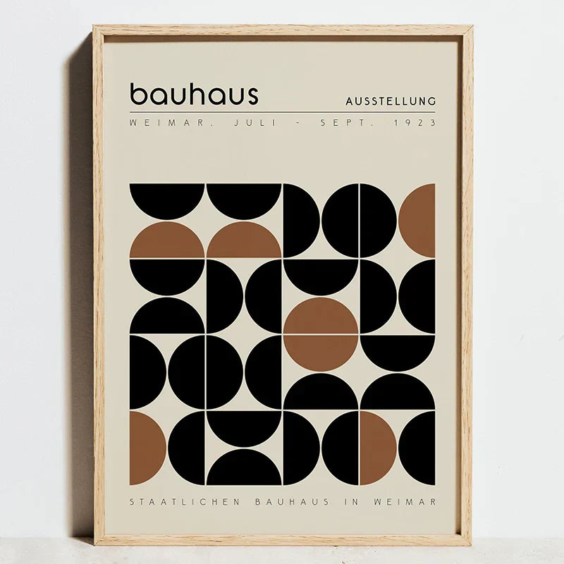 DecorBites™ Bauhaus Movement Canvas Posters - Modern Abstract Wall Art