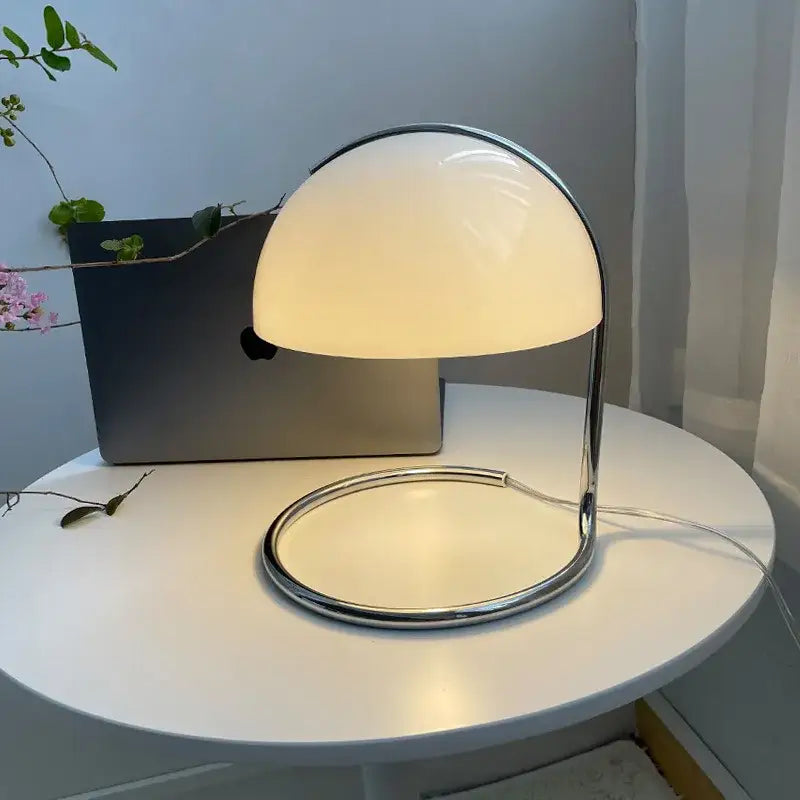 Bauhaus mushroom modern chrome desk lamp with fireless aromatherapy bedroom light