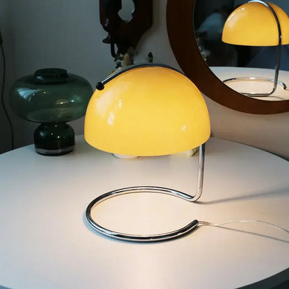 Bauhaus mushroom modern chrome desk lamp with fireless aromatherapy bedroom light