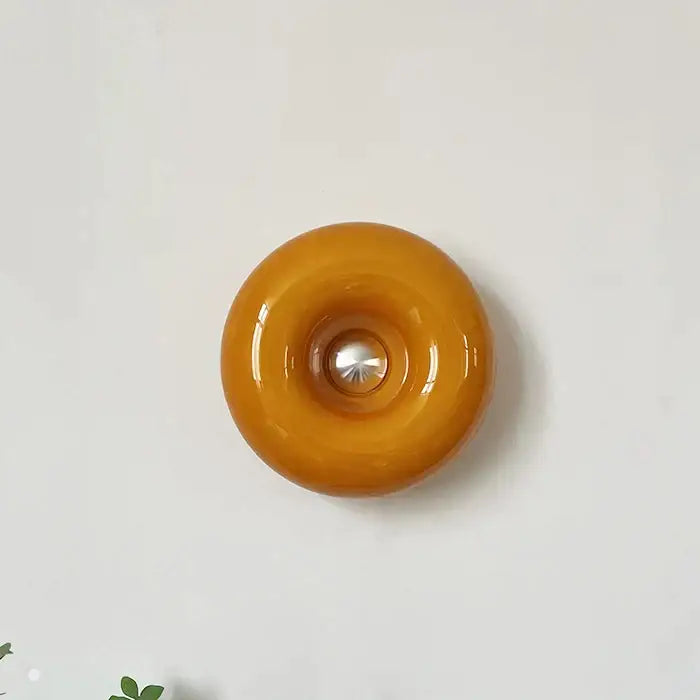 Bauhaus orange donut wall lamp bedroom atmosphere light