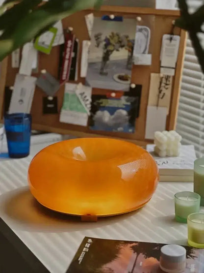 Bauhaus orange donut wall lamp bedroom atmosphere light