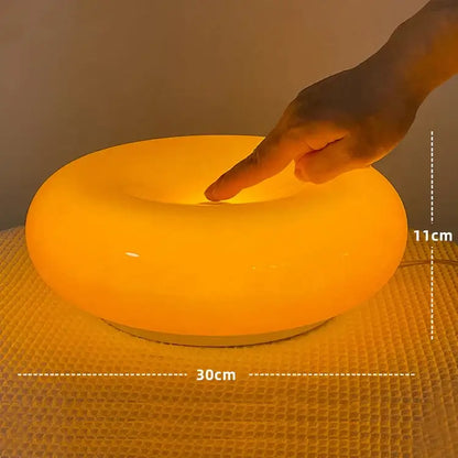 Bauhaus orange donut wall lamp bedroom atmosphere light