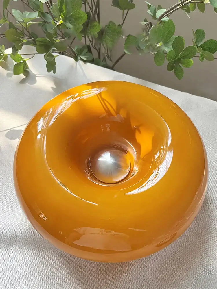 Bauhaus orange donut wall lamp bedroom atmosphere light