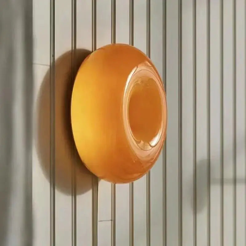 Bauhaus orange glass style soap dish bedroom accessory