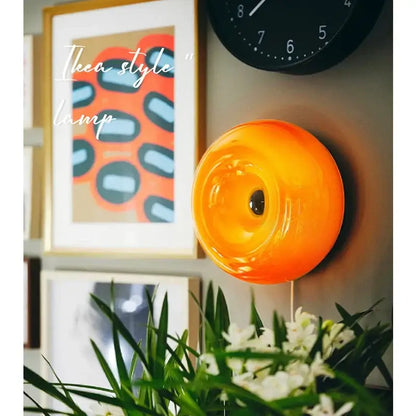 Bauhaus orange glass style soap dish bedroom accessory