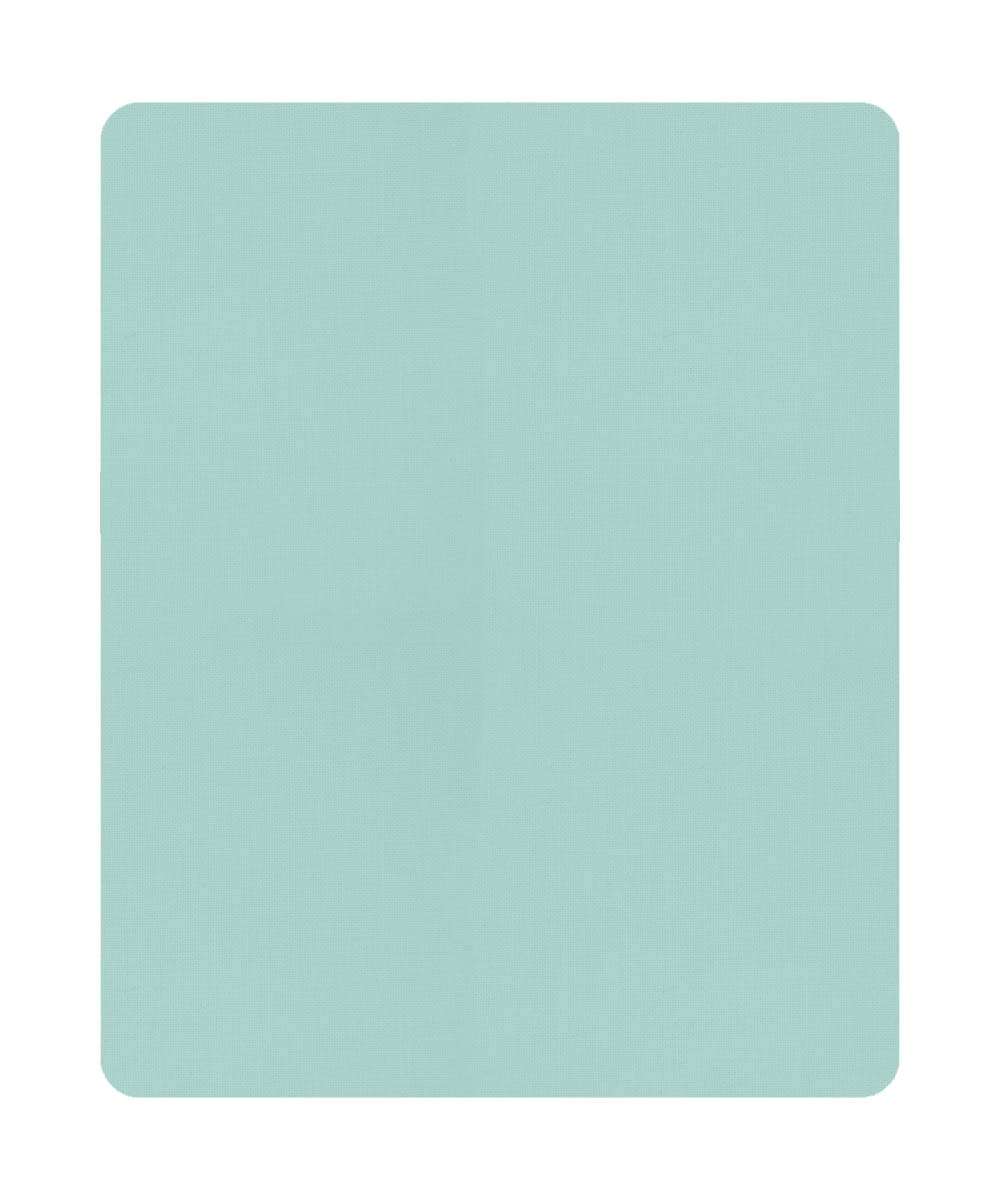 Moderne Flush Mount Conversion Kit 14"w Island Paradise Blue Drum Lampshade