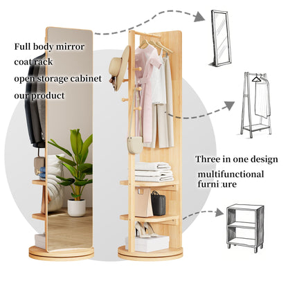 3 In 1 Multifunctional Full Length Clothing Mirror