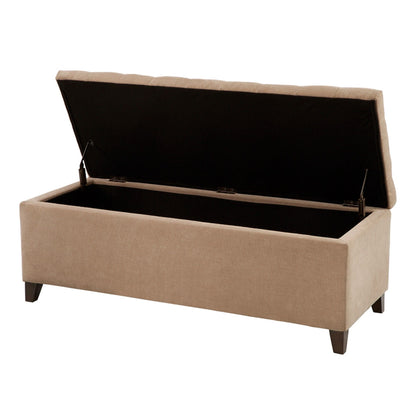 Elegant Design Tufted Top, Soft Close Storage Bench