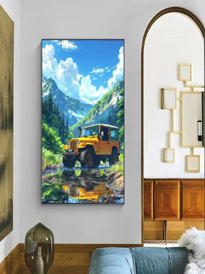 Tropical beach canvas wall art set of 9 living room decor
