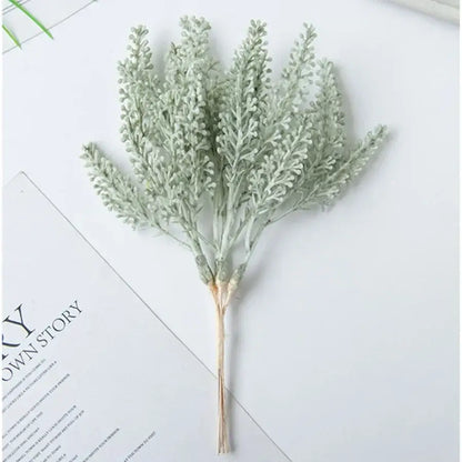 Beige artificial plants golden wheat ear stems for living room decor
