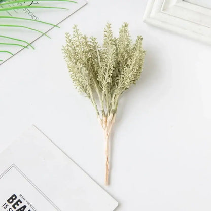 Beige artificial plants golden wheat ear stems for living room decor