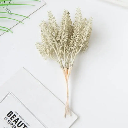 Beige artificial plants golden wheat ear stems for living room decor