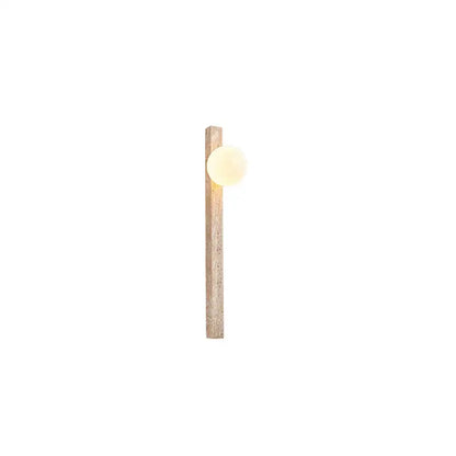 Beige cave stone wall lamp – living room dual glass sconce