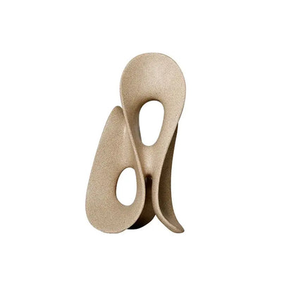 Beige ceramic coral hollow sculpture living room abstract decor