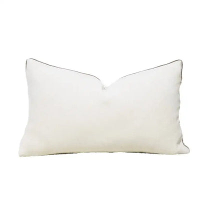 Beige convex rings geometry jacquard living room cushion cover