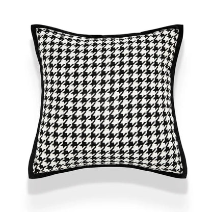Beige geometric jacquard cushion cover living room pillow accent