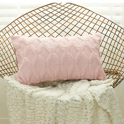 Beige & gray geometric diamond pattern cushion cover living room