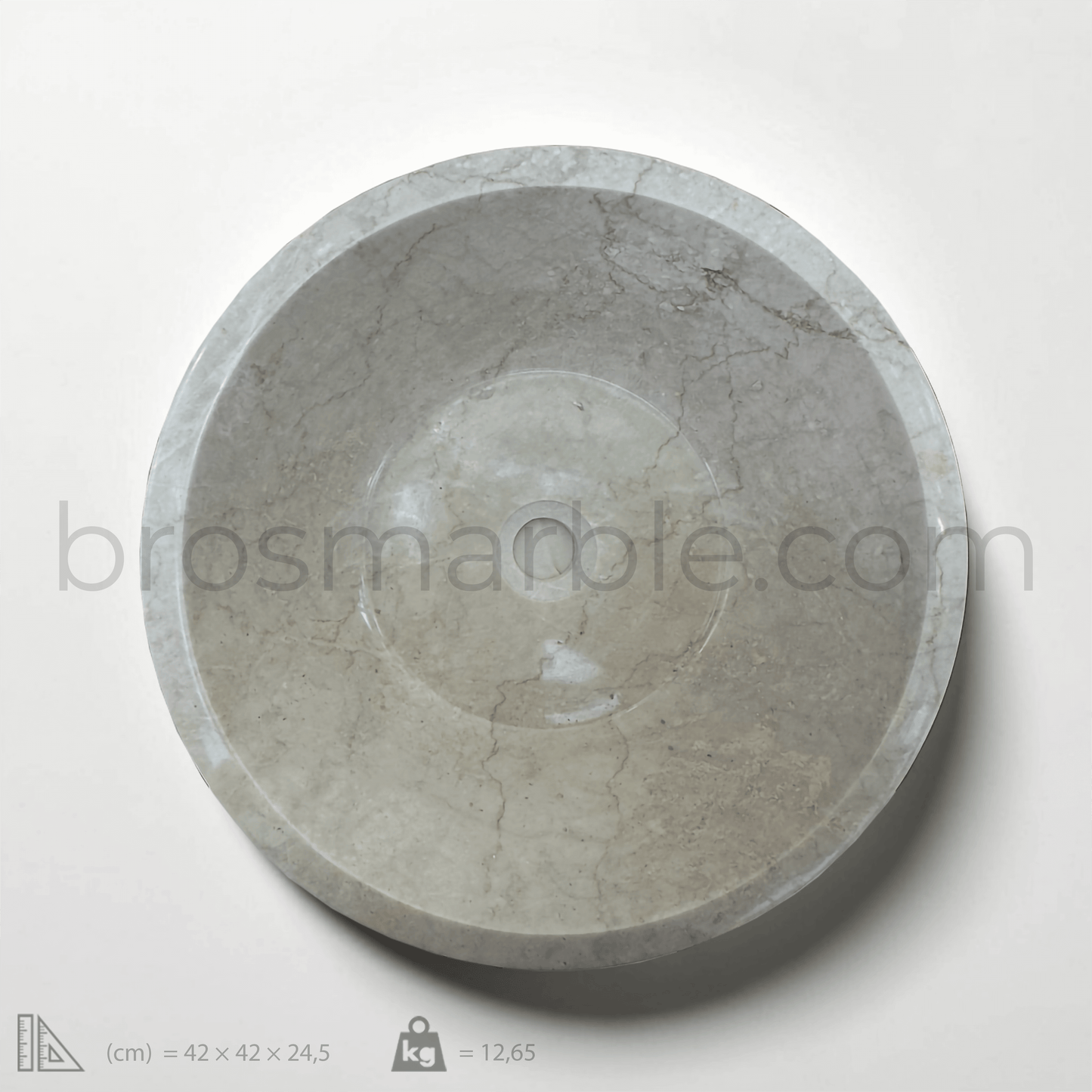 Beige Marble Sink