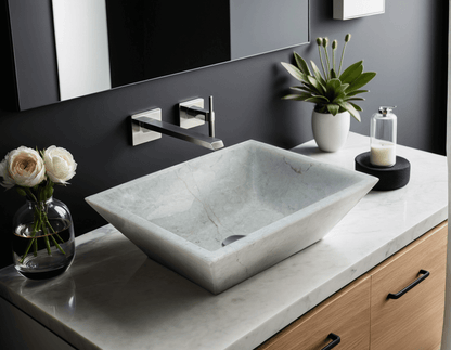 Beige Marble Sink